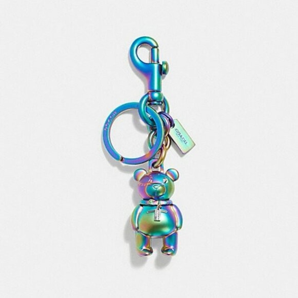 ❌SOLD❌Coach Oil Slick Bear bag charm